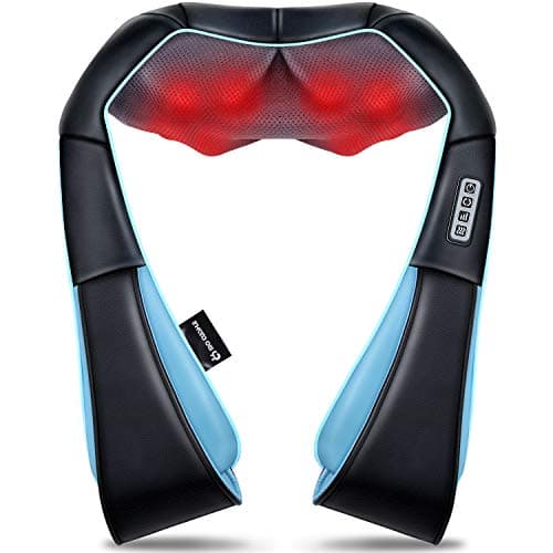 Mo Cuishle Shiatsu Back Shoulder and Neck Massager with Heat, 4D Kneading